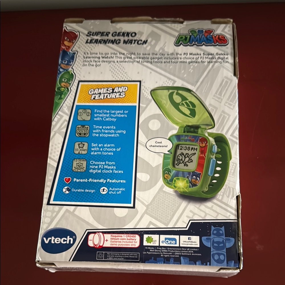 Vtech PJMasks Super Gecko Learning Watch - Picture 3 of 3